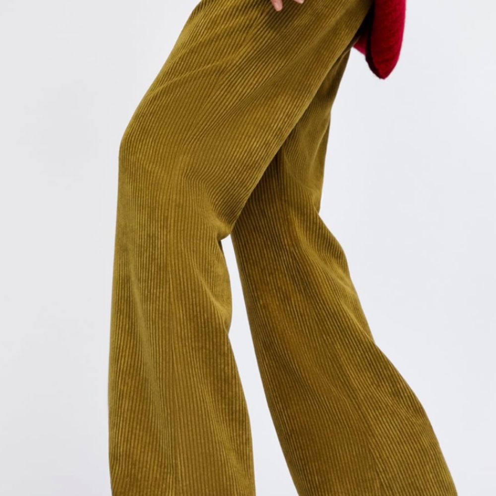 Zara Flared Corduroy Pants